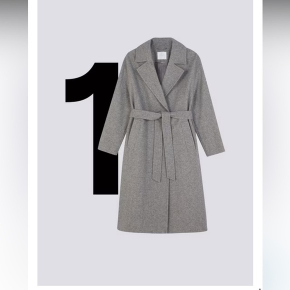 Primark Grey Belted Trench Coat